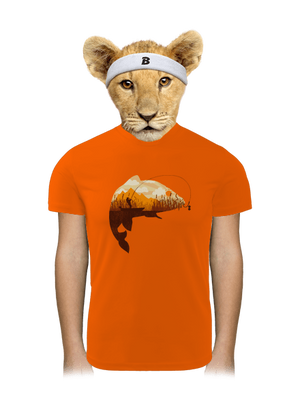 Halfogás gyerek sport póló Neon Orange