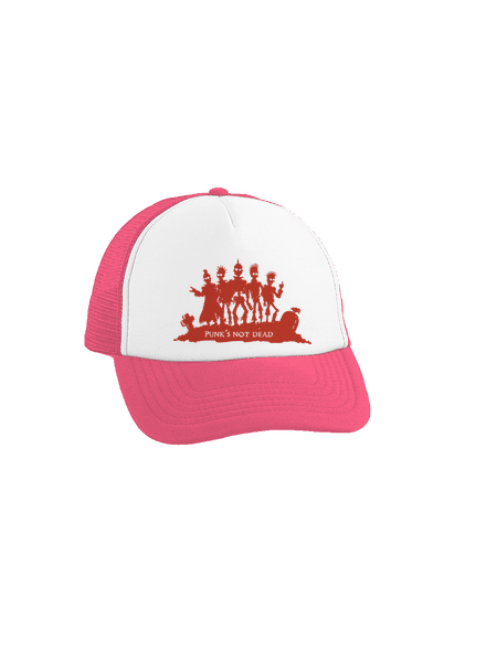 Punks not dead! teherautós sapka Fluorescent Pink cap