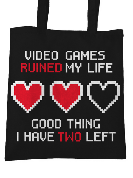 Video games táska Black