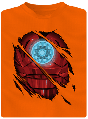 Ironman férfi sportpóló Neon Orange