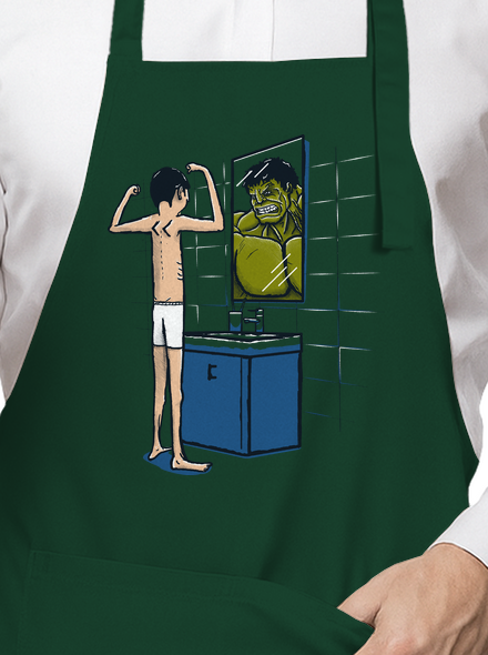 Hulk kötény Bottle Green