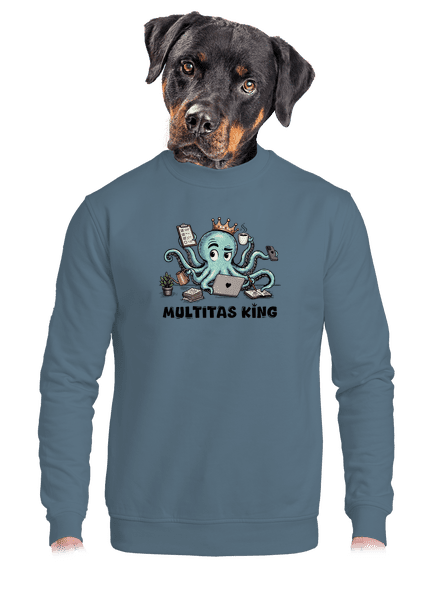 Multitas king unisex crewneck Nordic Blue