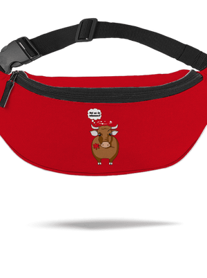 Tehén és bika övtáska Red