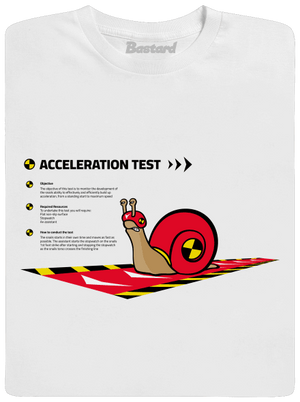 Snail test férfi hosszú ujjú póló White