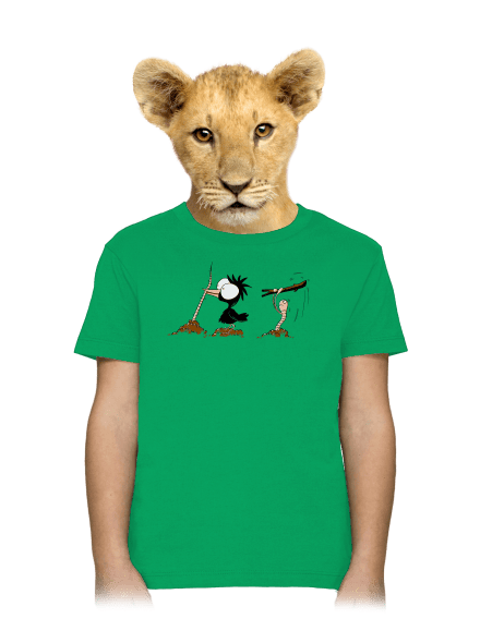 Vigyázz melyik végét fogod gyerek póló Kelly Green