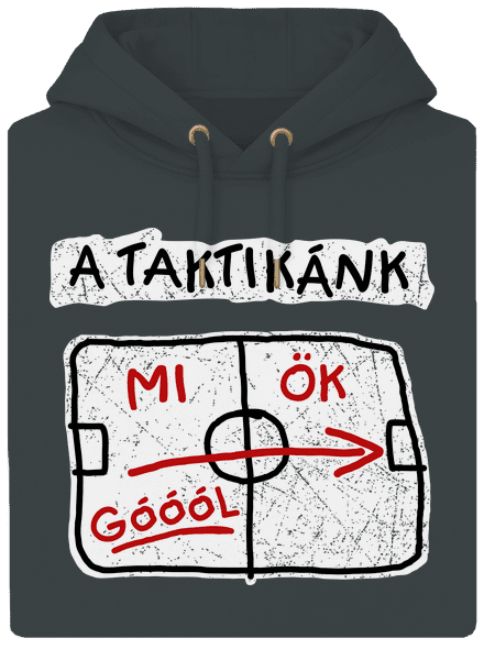 A taktikánk unisex prémium pulóver Charcoal