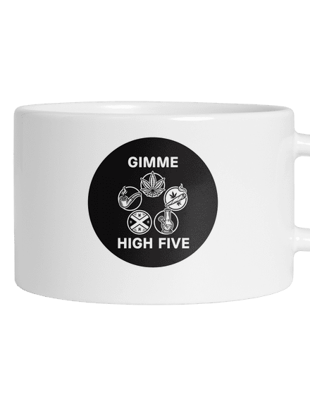 Gimme high five macaron bögre White
