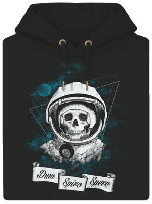 Dum spiro spero unisex prémium pulóver Dark Black