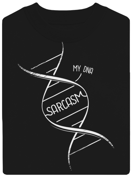 Sarcasm unisex crewneck Black