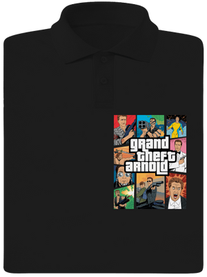 Grand Theft Arnold férfi pólóingek Black