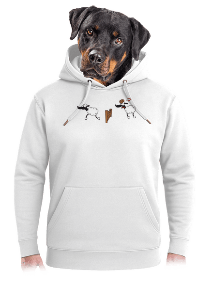 Sheeps in love unisex prémium pulóver Snowwhite