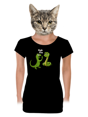 női póló elasztikus alsó szegéllyel