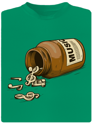 Music Pills gyerek sport póló Kelly Green Mal