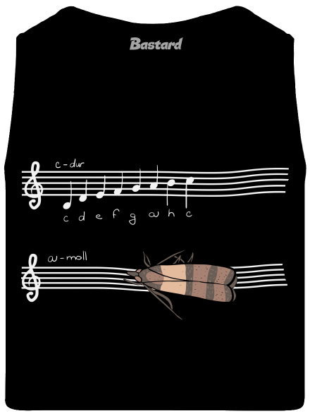 A - moll férfi trikó Black