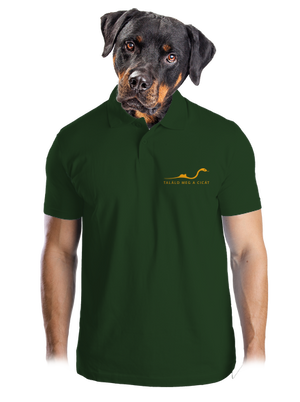 Találd meg a cicát férfi pólóingek Bottle Green Mal