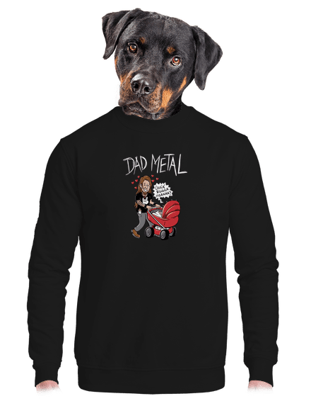 Dad metal unisex crewneck Black
