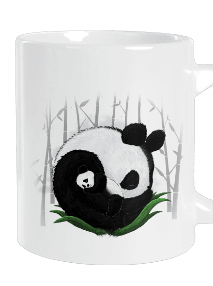 Két alvó panda nagy bögre White