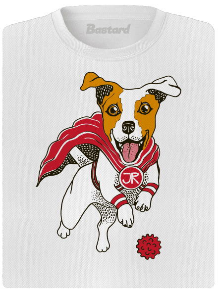 Jack Russell női sportpóló White