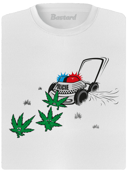 Ganja bust női sportpóló White