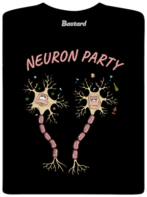 Neuron party férfi hosszú ujjú póló Black