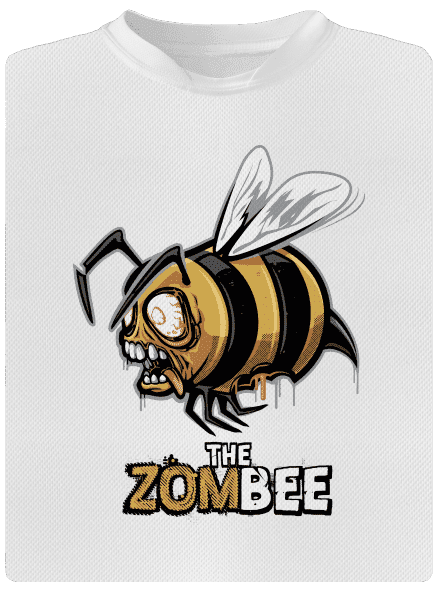 ZomBee - sárga gyerek sport póló White