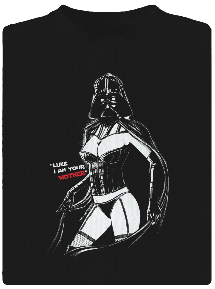 Mrs. Vader gyerek sport póló Black