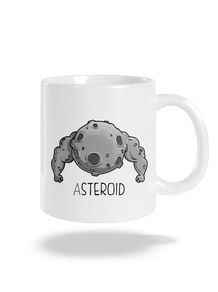 Asteroid hagyományos bögre White