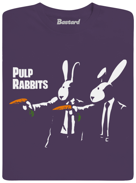 Pulp Rabbits férfi póló Urban Purple