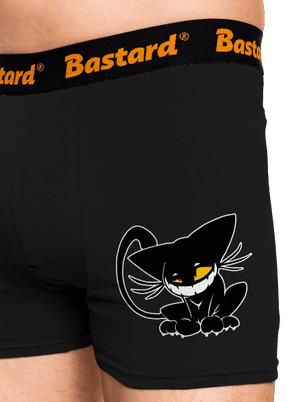 Evil cat boxeralsó Black
