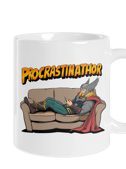 Procrastinathor hagyományos bögre White