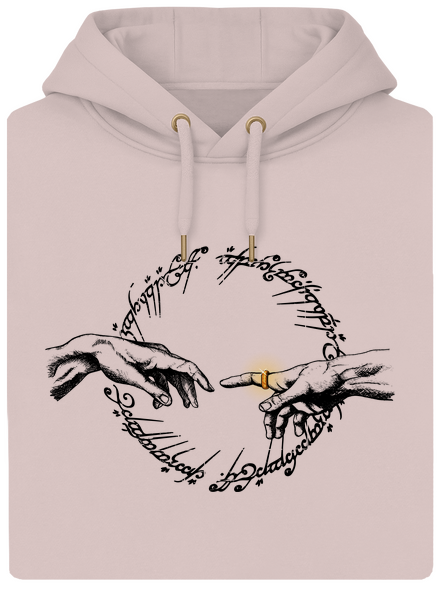 God of ring unisex prémium pulóver Rose Chalk