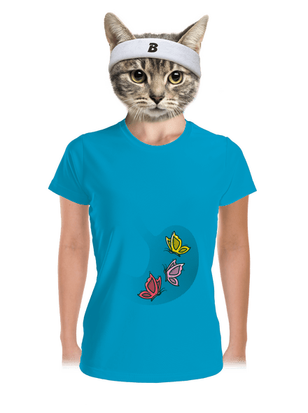 A hasban női sportpóló Blue Atol