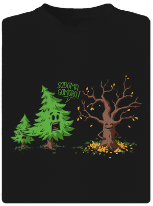 Sodoma Gomora férfi sportpóló Black