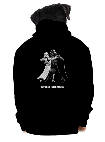 Star dance cipzáras férfi pulóver Black