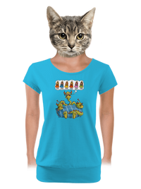 női póló elasztikus alsó szegéllyel