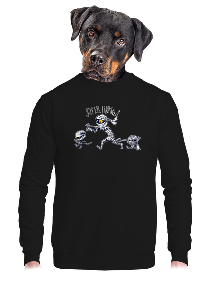 Super mumie unisex crewneck Black