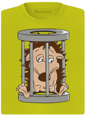 Sün a ketrecben női sportpóló Neon Yellow