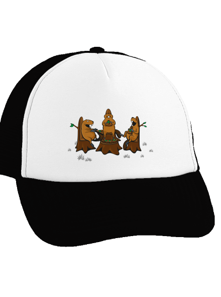 Beaver pizza party teherautós sapka Black cap