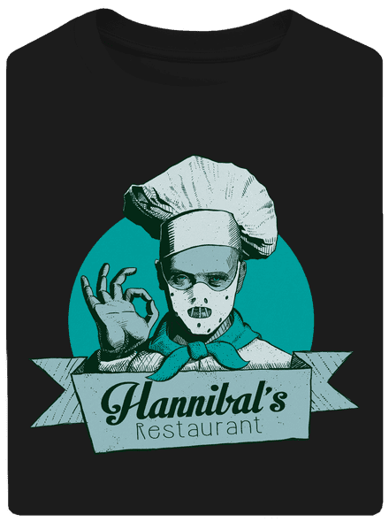 Hannibálnál unisex túlméretezett póló Black