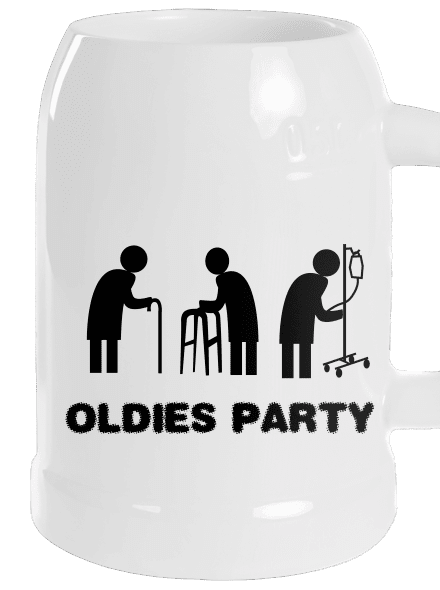 Oldies party söröskorsó White