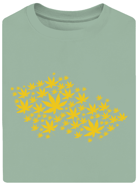 Ganja country unisex túlméretezett póló Sage