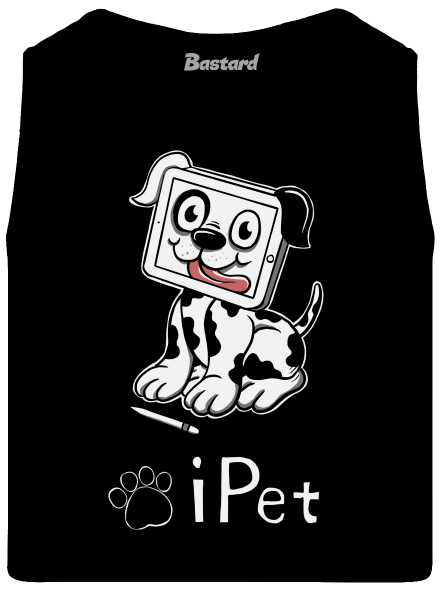 iPet férfi trikó Black