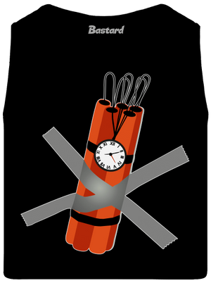 Dinamit férfi trikó Black