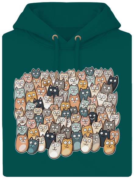 Találd meg az ördögöt unisex prémium pulóver Emerald Green
