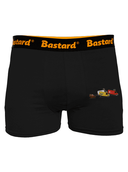 Mikulás rénszarvassal boxeralsó Black