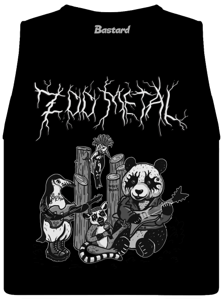 ZOO metal női bővített trikó Black