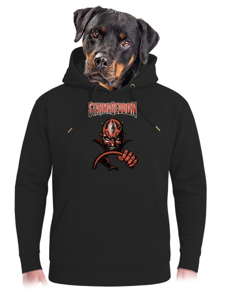 Starmageddon unisex prémium pulóver Dark Black