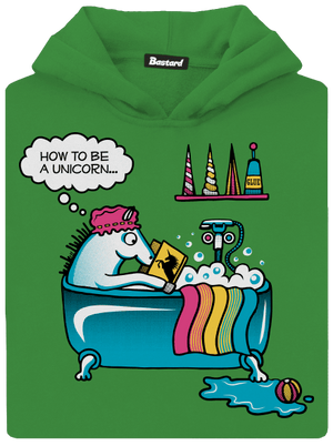 Mi kell az egyszarvúvá váláshoz gyerek kenguruzsebes pulóver Kelly Green AWD