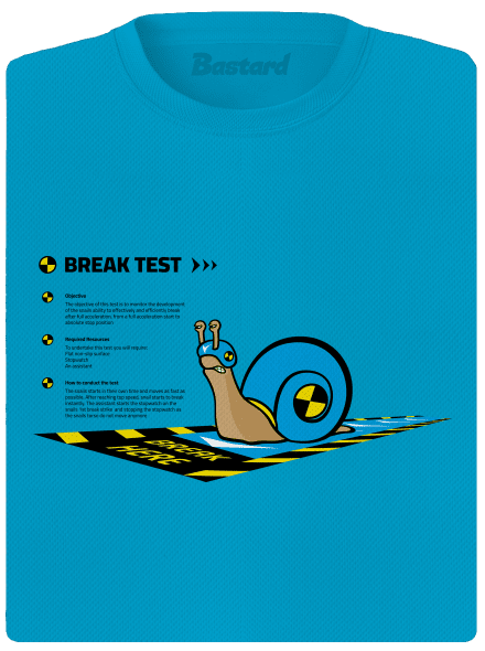 Snail test női sportpóló Blue Atol