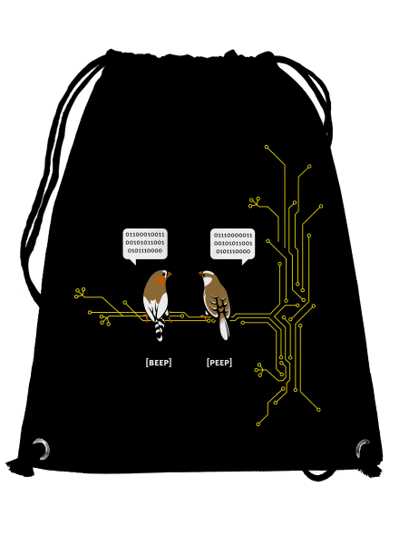 Beep and Peep hátizsák Black